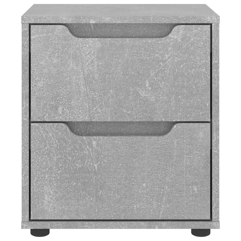 Mesa de cabeceira VISNES concreto cinzento 45x40x50cm