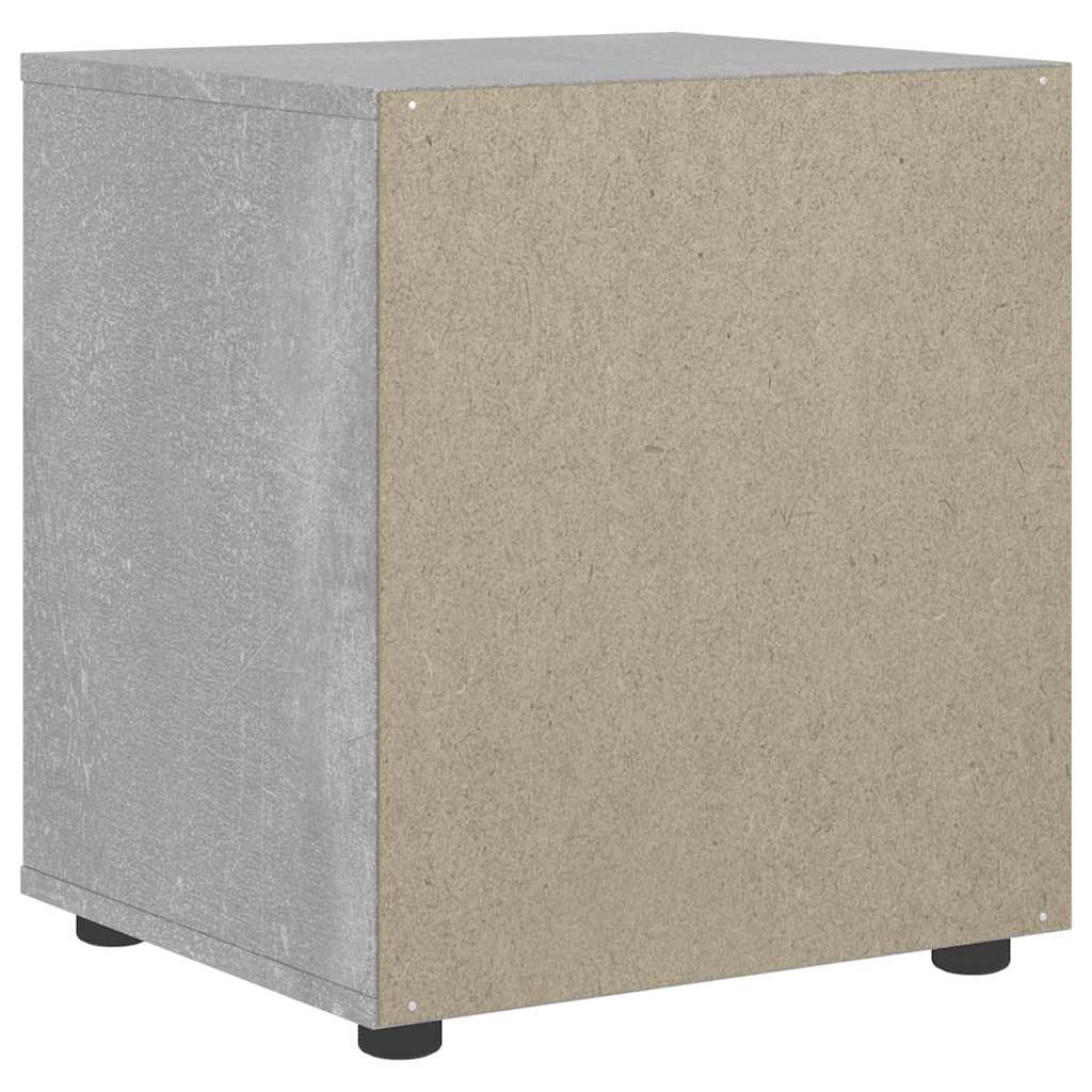 Mesa de cabeceira VISNES concreto cinzento 45x40x50cm