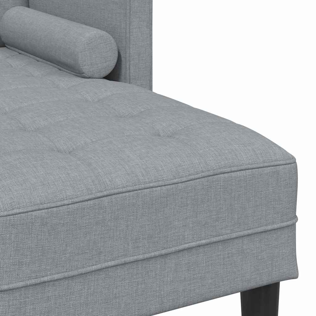 Conjunto de Sofás Cinzento-claro 173 x 131 x 67 cm tecido