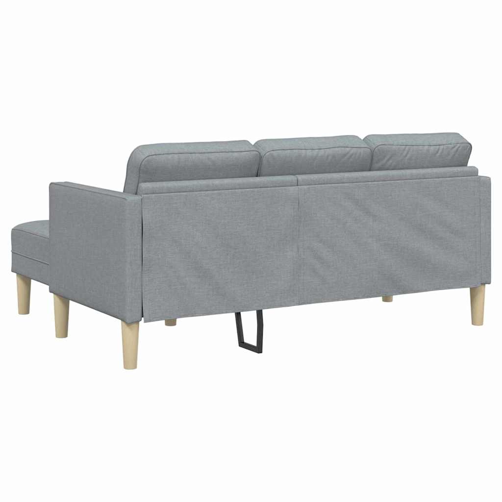 Conjunto de Sofás Cinzento-claro 173 x 131 x 67 cm tecido
