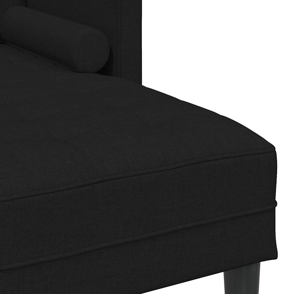 Conjunto de Sofás Preto 173 x 131 x 67 cm tecido