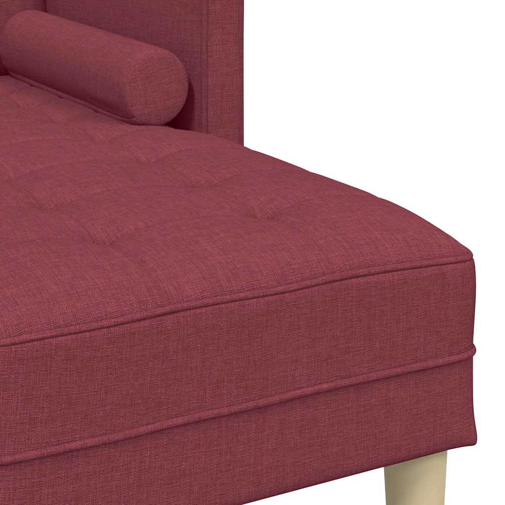 Conjunto de Sofás Vermelho-tinto 173 x 131 x 67 cm tecido