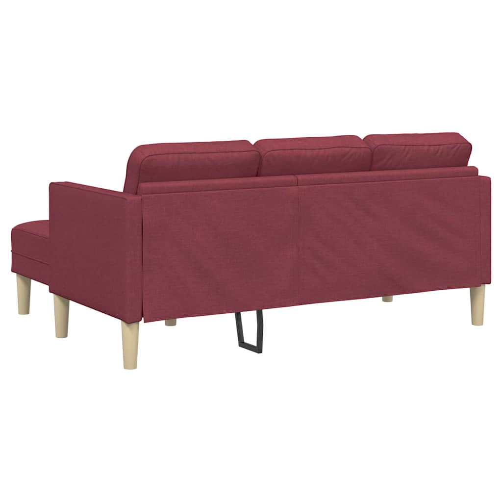 Conjunto de Sofás Vermelho-tinto 173 x 131 x 67 cm tecido