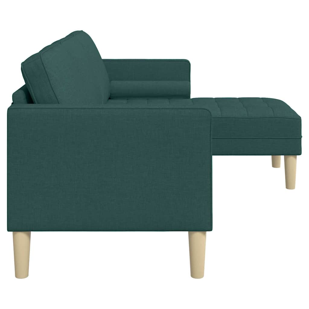Conjunto de Sofás Verde Escuro 173 x 131 x 67 cm tecido