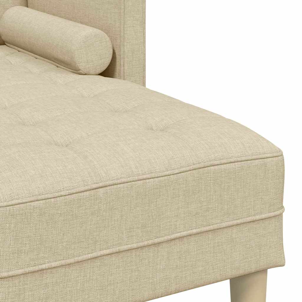 Conjunto de Sofás Creme 173 x 131 x 67 cm tecido