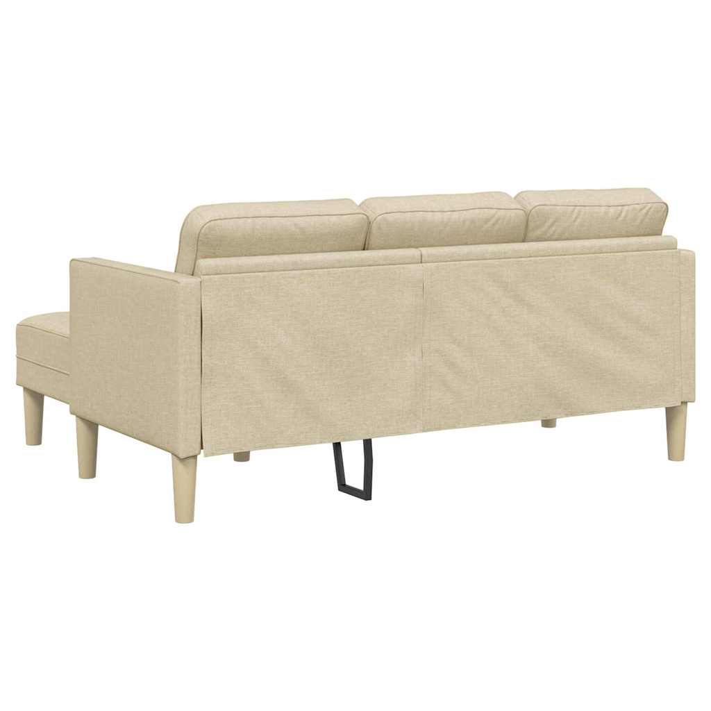 Conjunto de Sofás Creme 173 x 131 x 67 cm tecido