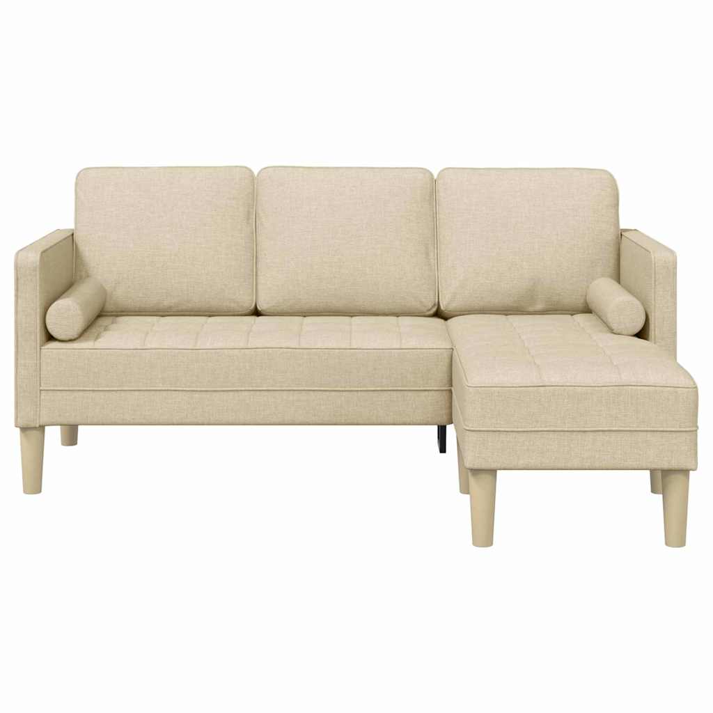 Conjunto de Sofás Creme 173 x 131 x 67 cm tecido
