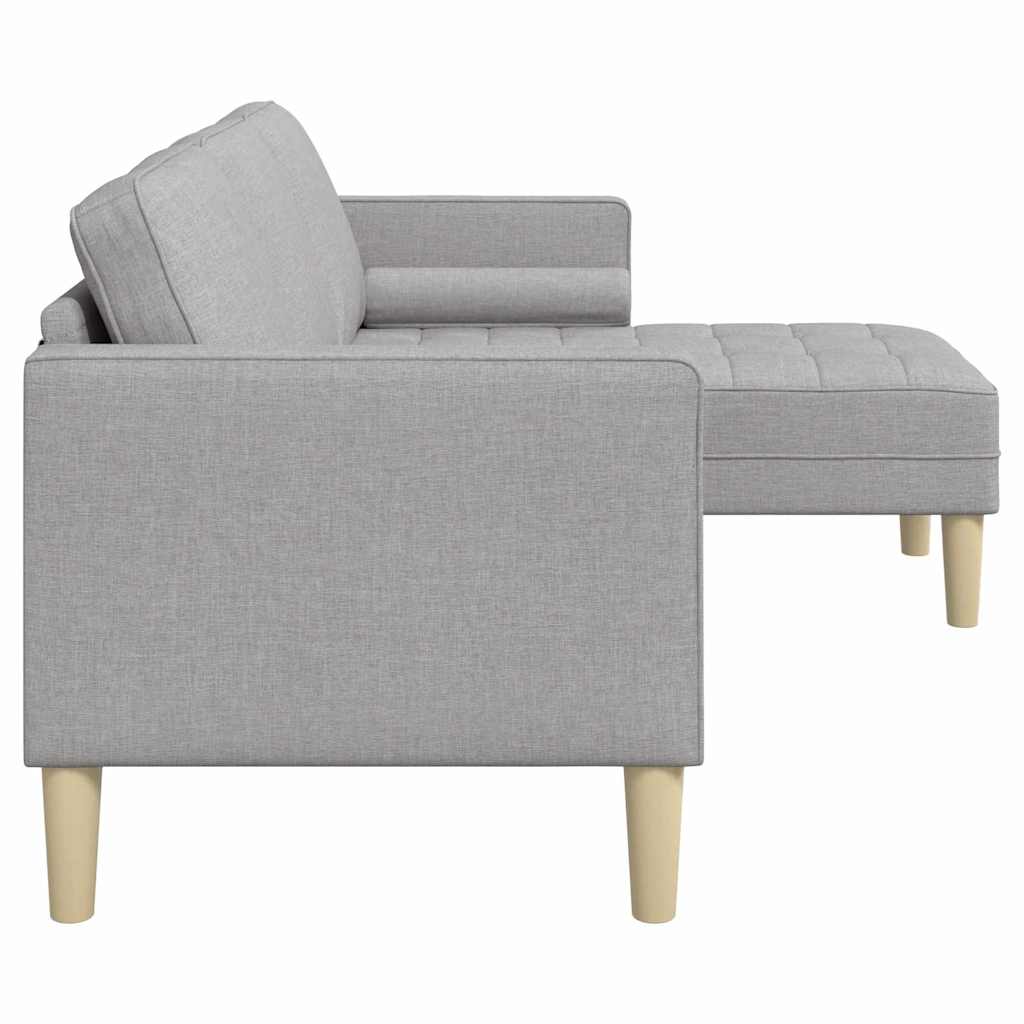 Conjunto de Sofás Cinza Nuvem 173 x 131 x 67 cm tecido