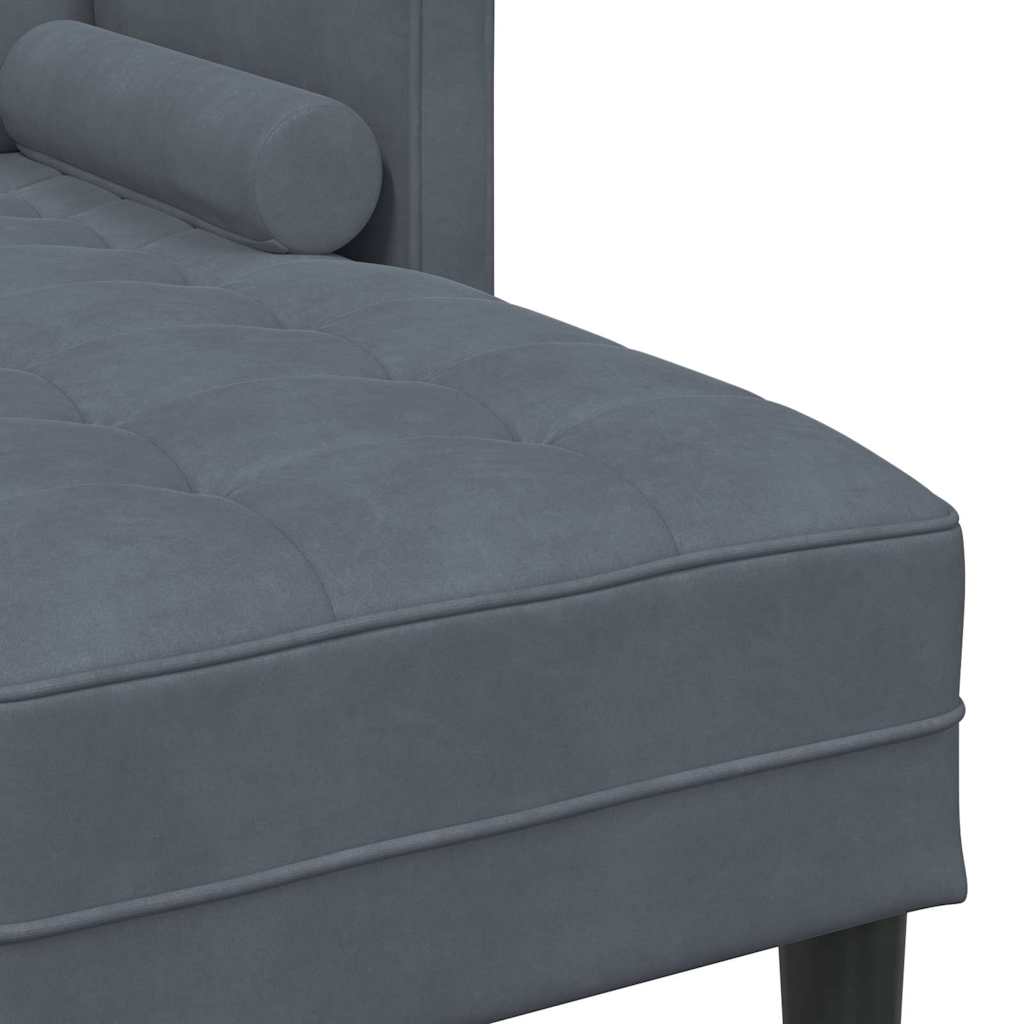Conjunto de Sofás Cinzento escuro 173 x 131 x 67 cm Veludo