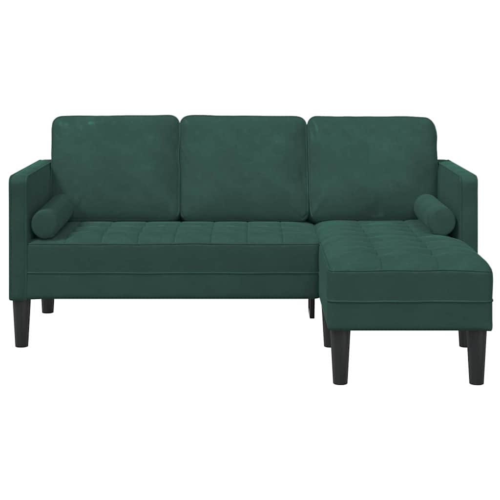 Conjunto de Sofás Verde Escuro 173 x 131 x 67 cm Veludo