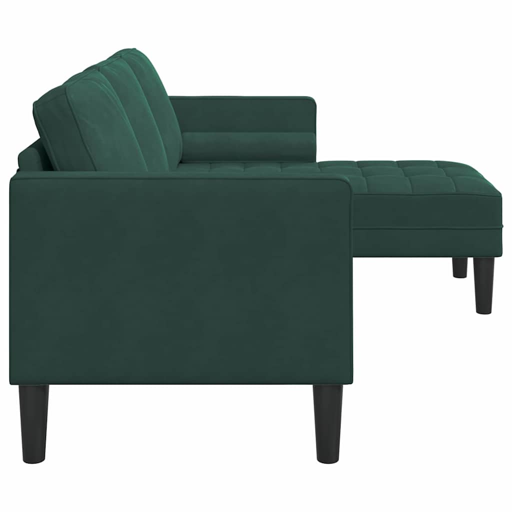 Conjunto de Sofás Verde Escuro 173 x 131 x 67 cm Veludo