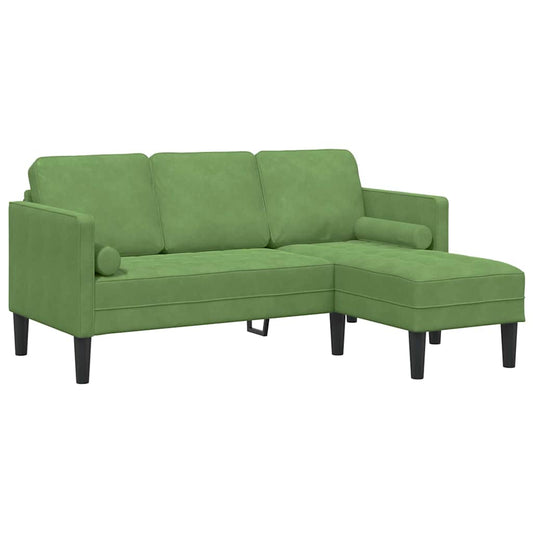 Conjunto de Sofás Verde claro 173 x 131 x 67 cm Veludo