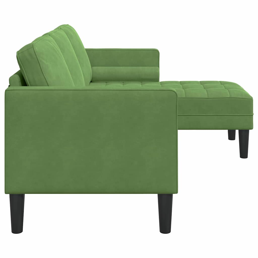 Conjunto de Sofás Verde claro 173 x 131 x 67 cm Veludo