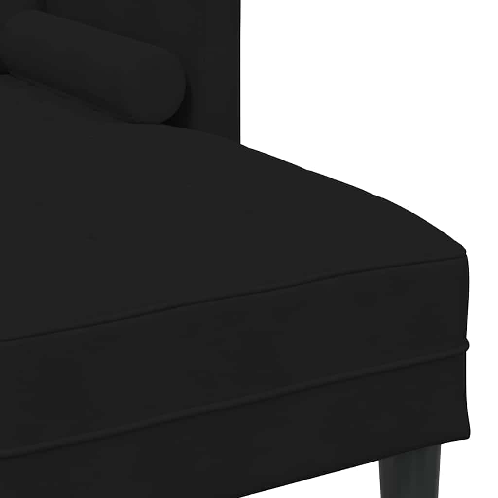 Conjunto de Sofás Preto 173 x 131 x 67 cm Veludo