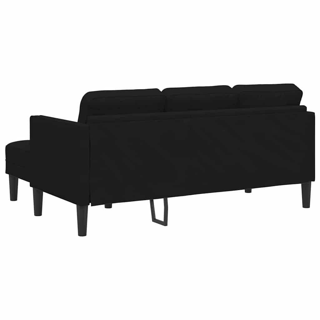 Conjunto de Sofás Preto 173 x 131 x 67 cm Veludo