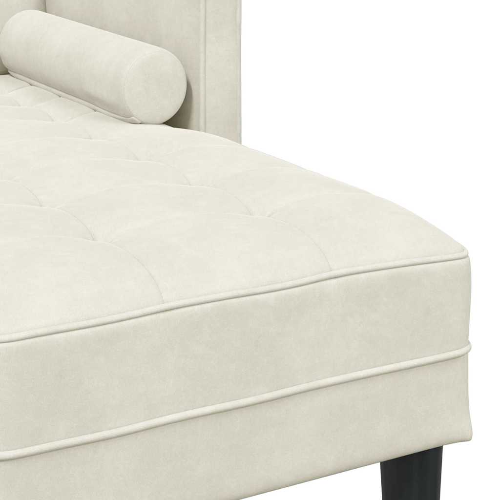 Conjunto de Sofás Creme 173 x 131 x 67 cm Veludo