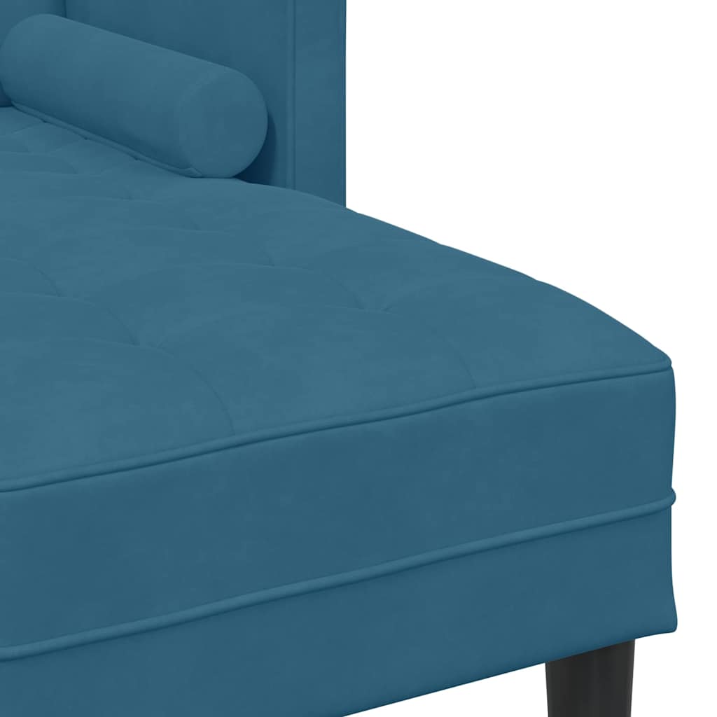Conjunto de Sofás Azul 173 x 131 x 67 cm Veludo