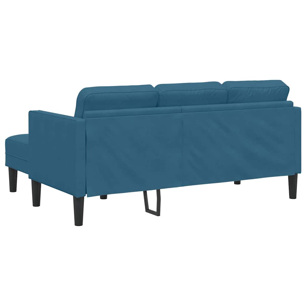 Conjunto de Sofás Azul 173 x 131 x 67 cm Veludo