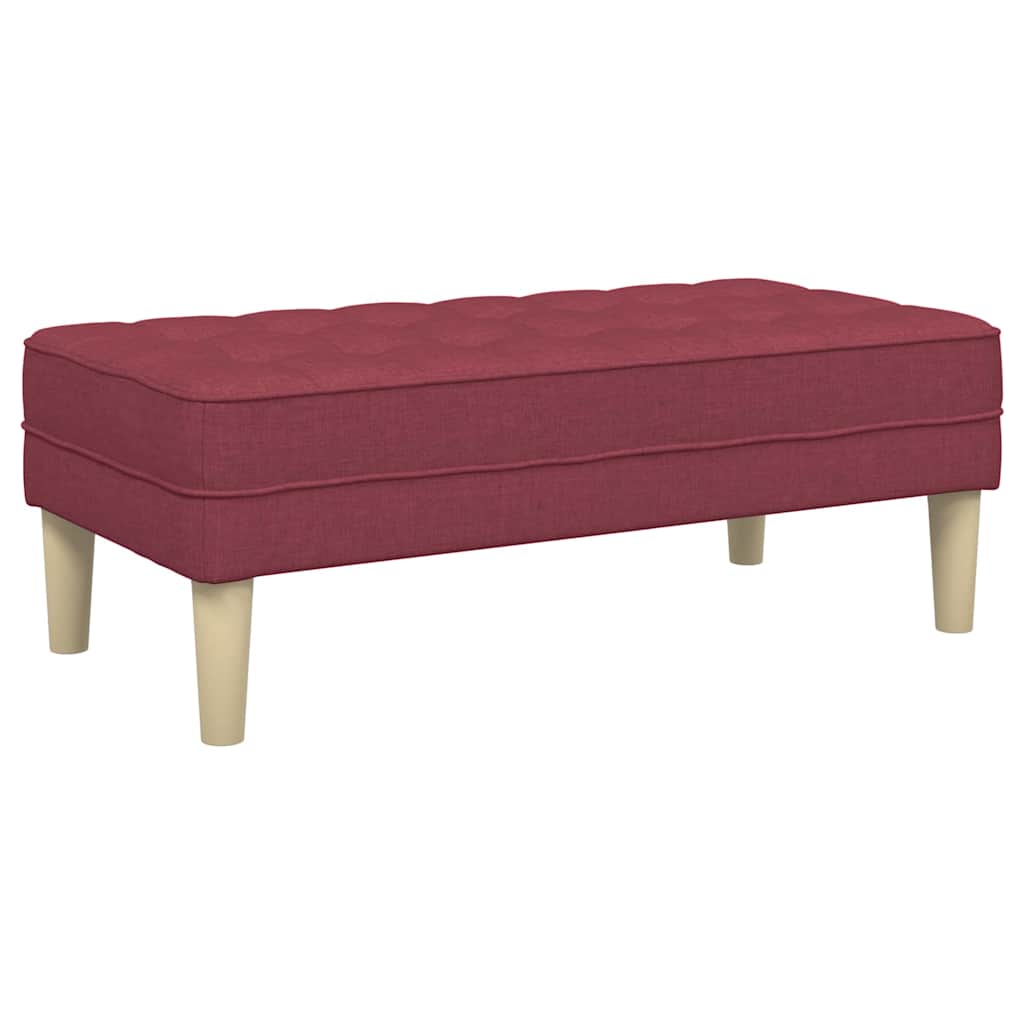 banco vermelho tinto 113 x 57 x 39 cm tecido