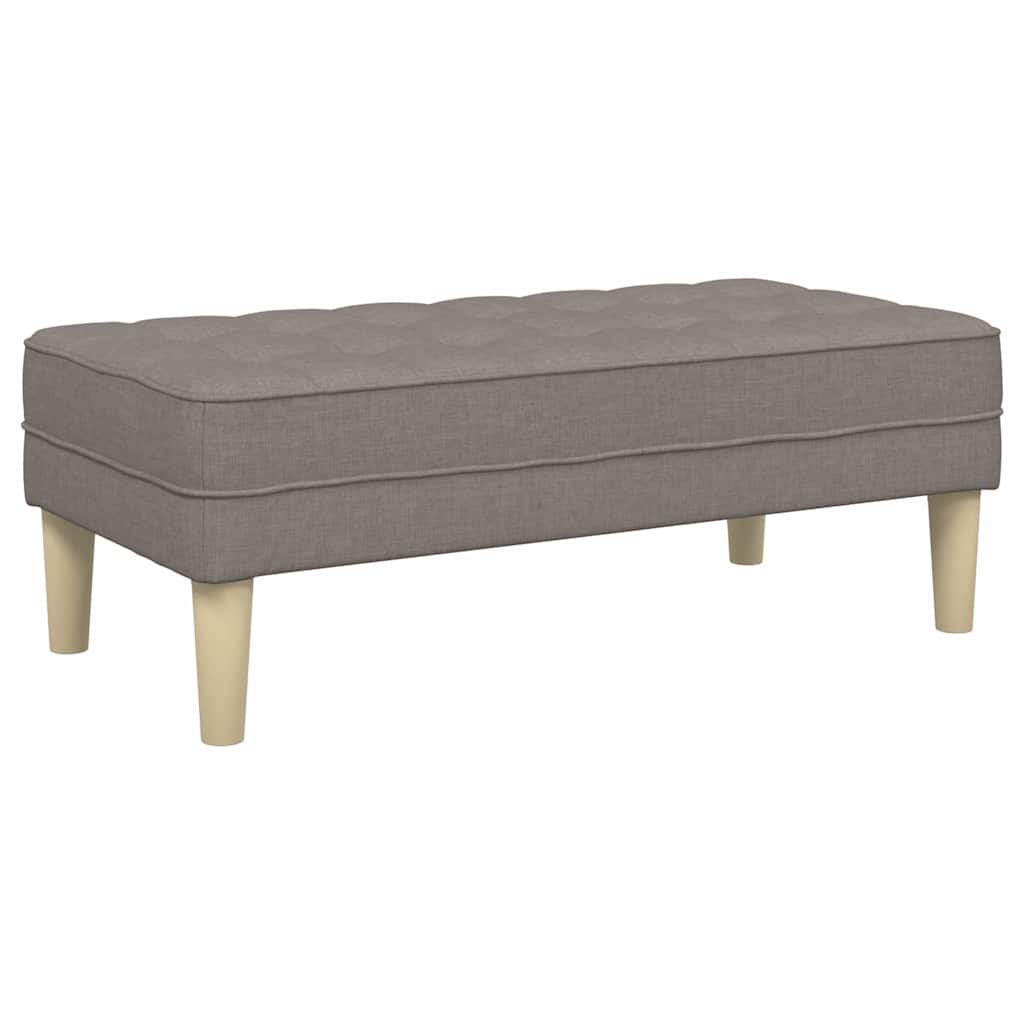 banco Cinzento-acastanhado 113 x 57 x 39 cm tecido
