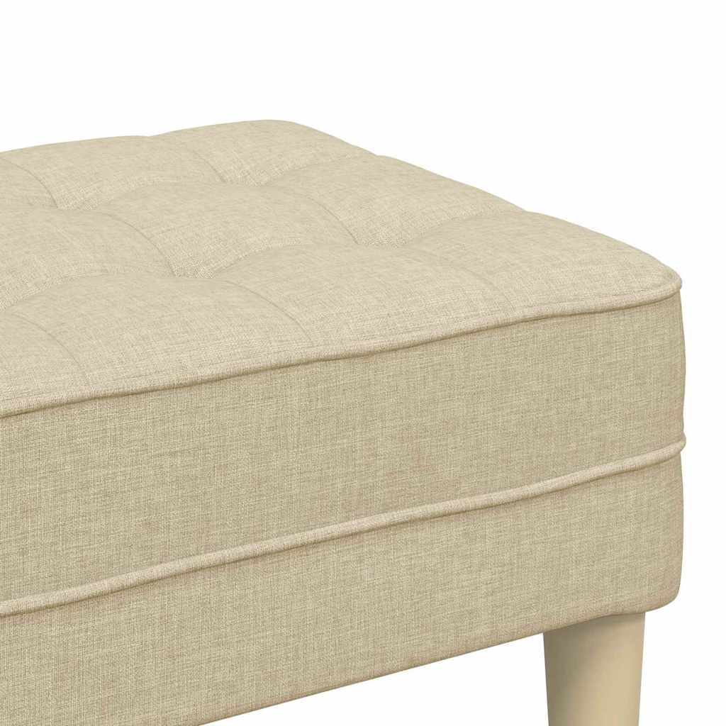 banco Creme 113 x 57 x 39 cm tecido