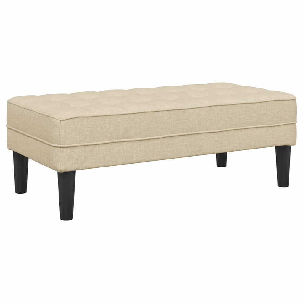 banco Creme 113 x 57 x 39 cm tecido