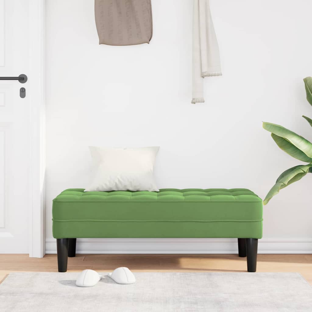banco Verde claro 113 x 57 x 39 cm Veludo