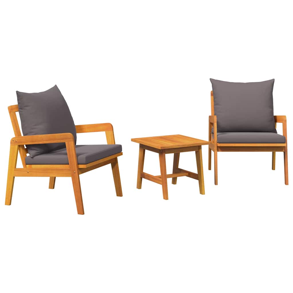 Conjunto bistro 3 pcs Castanho 45 x 45 x 38cm