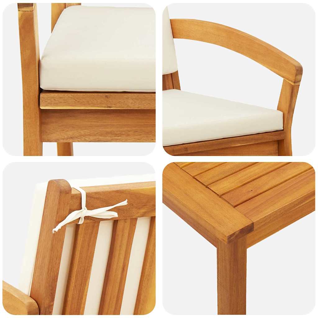 Conjunto bistro Castanho 45 x 45 x 38cm