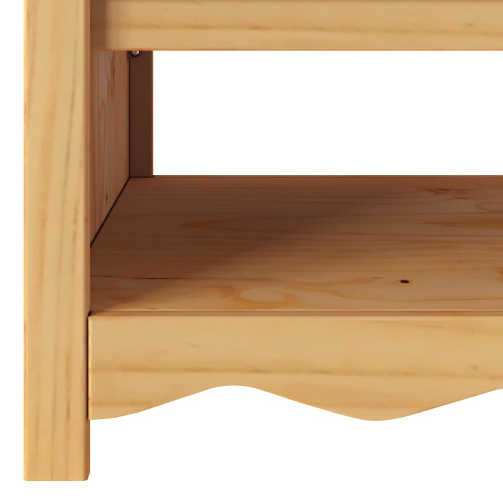 Mesa de centro com gaveta Drammen Carvalho 99 x 55 x 45 cm