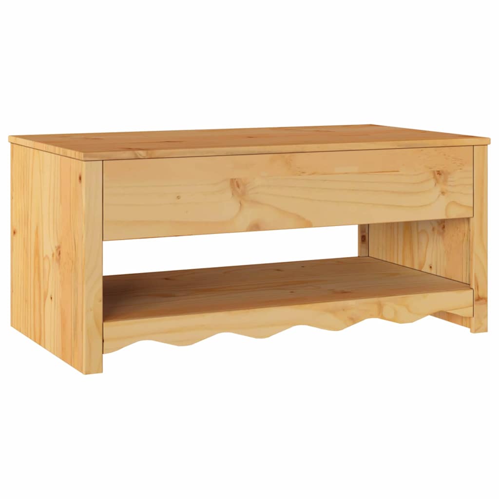 Mesa de centro com gaveta Drammen Carvalho 99 x 55 x 45 cm