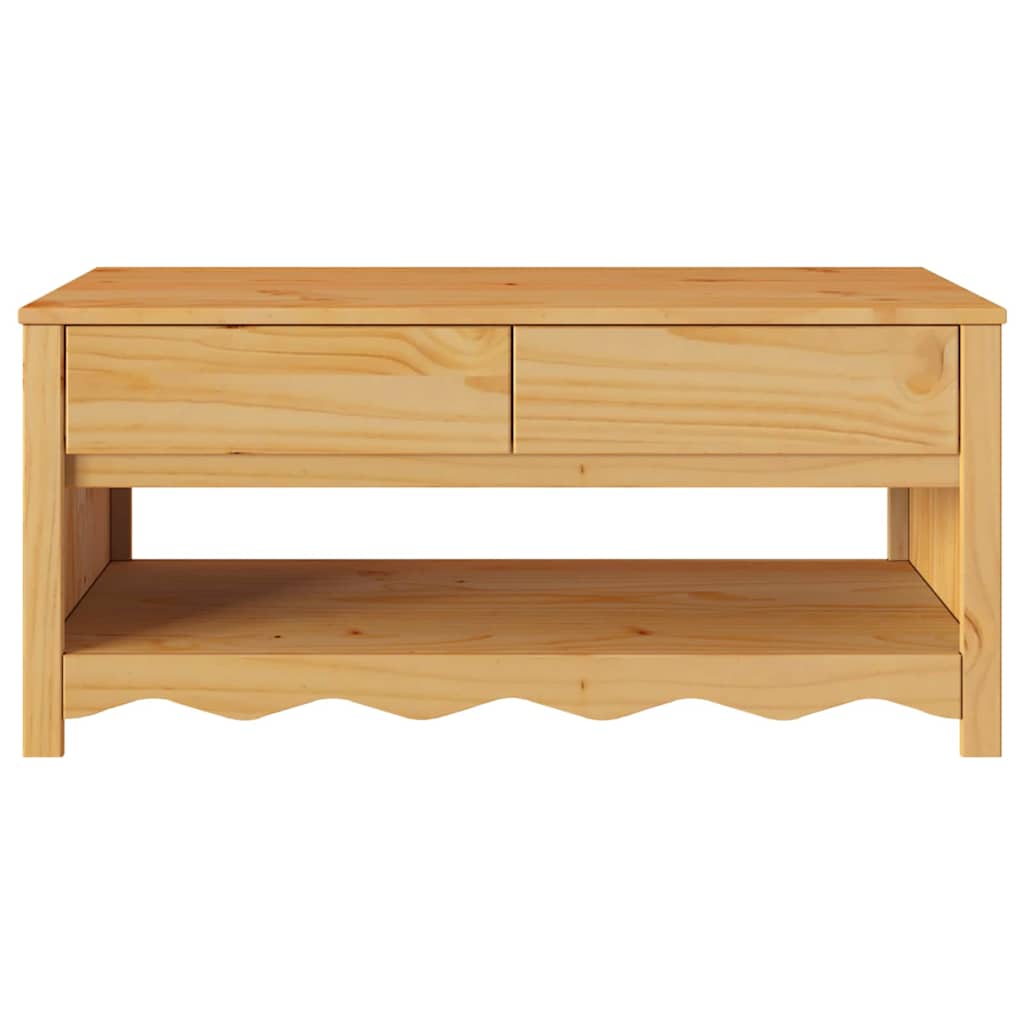 Mesa de centro com gaveta Drammen Carvalho 99 x 55 x 45 cm