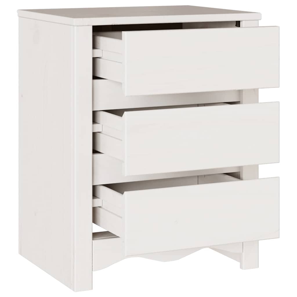 Armário de Cabeceira com gaveta Branco 45 x 35 x 56 cm