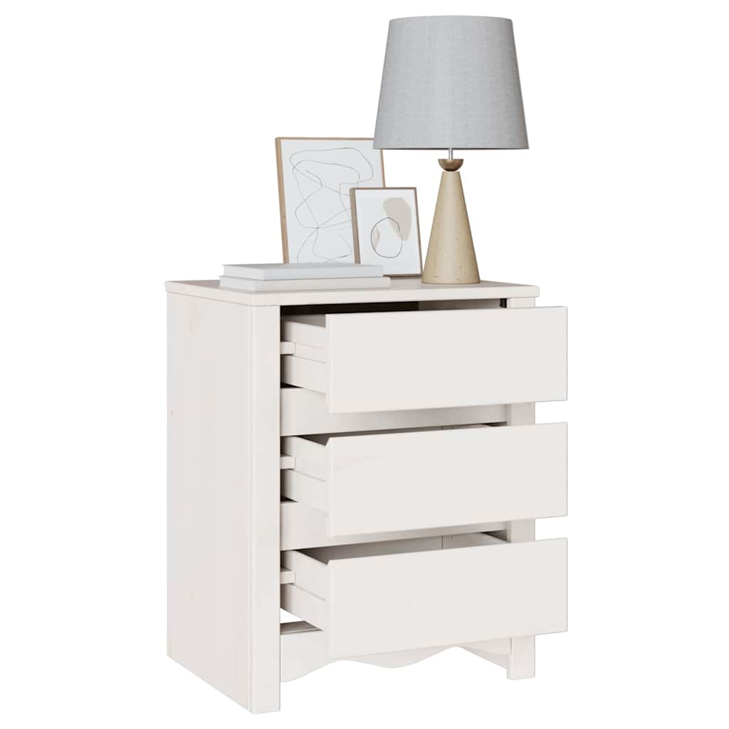 Armário de Cabeceira com gaveta Branco 45 x 35 x 56 cm