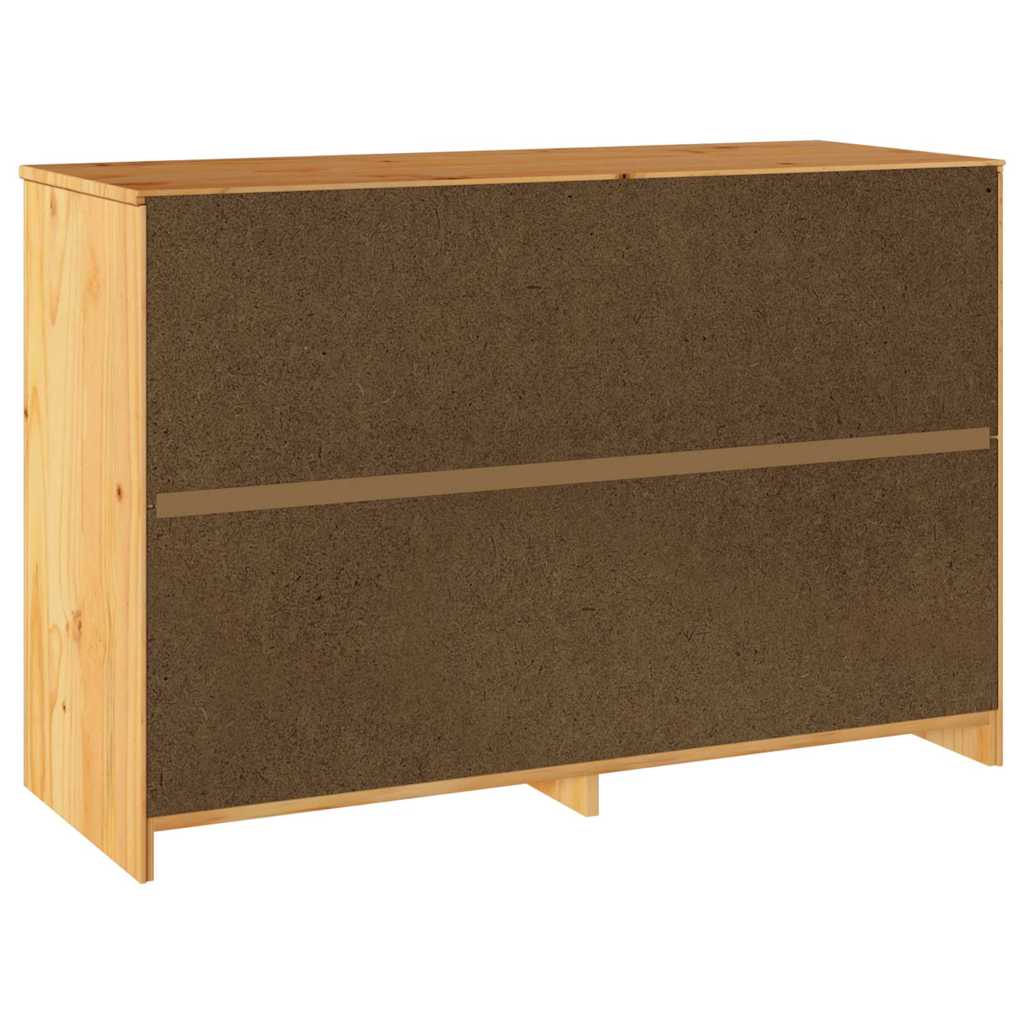 Baú de Gavetas com gaveta Drammen Carvalho 111 x 43 x 73,5 cm