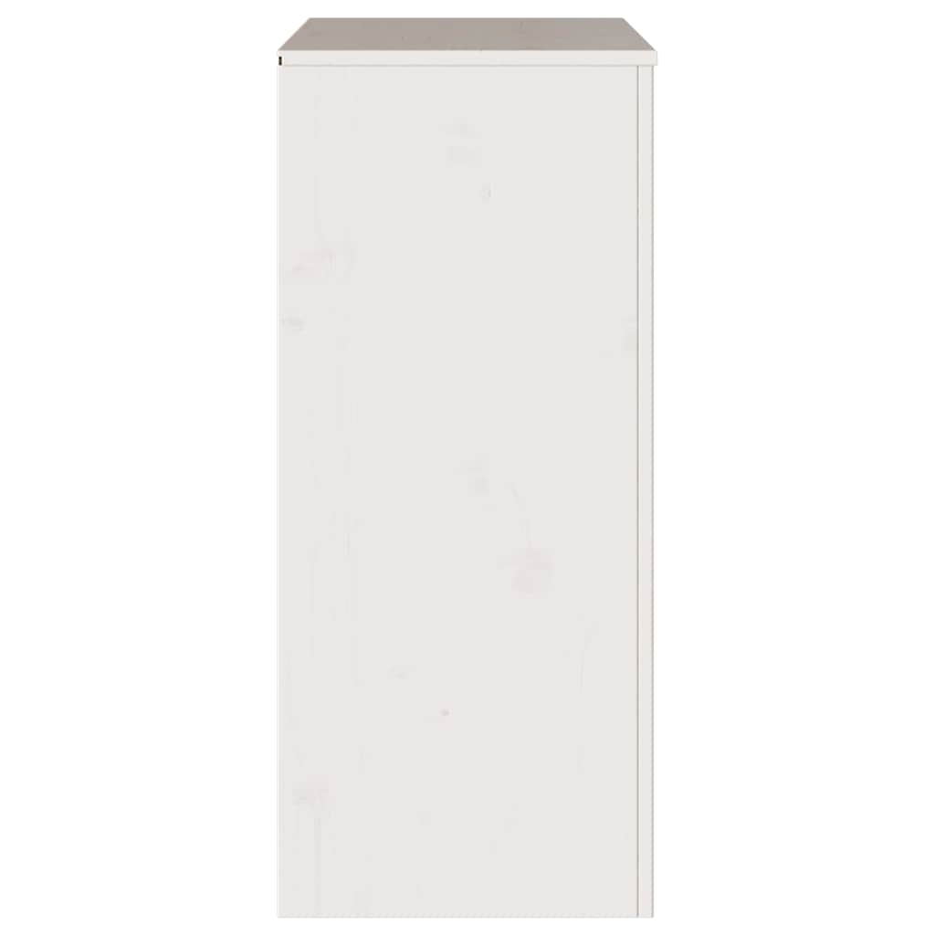 Baú de Gavetas com gaveta Drammen Branco 76.5 x 40 x 91 cm