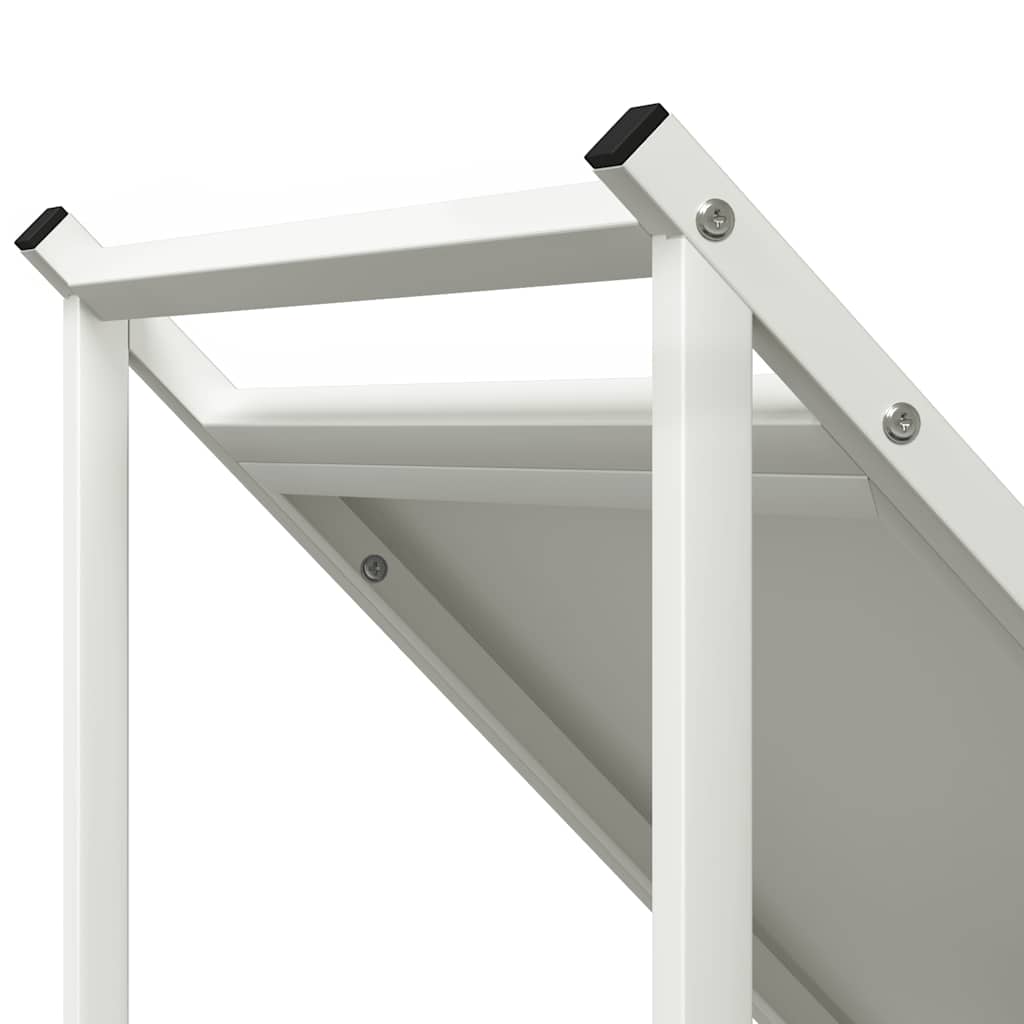 Suporte para lenha 70x43x34,5 cm aço laminado a frio branco