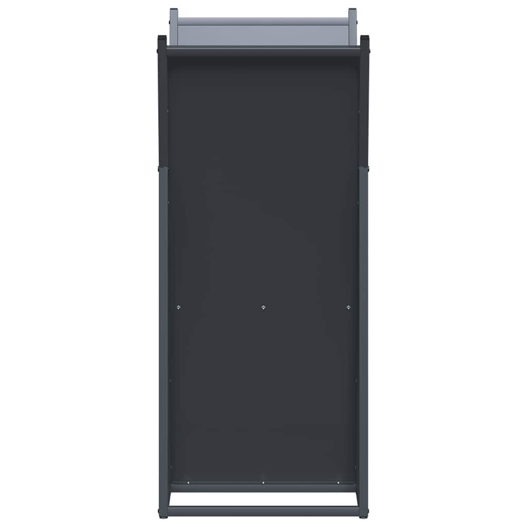 Suporte para lenha 69,5x35x81 cm aço laminado a frio antracite