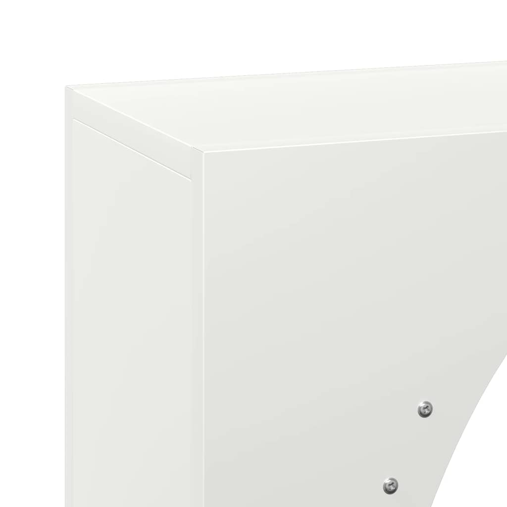Suporte para lenha 50x23x100 cm aço laminado a frio branco