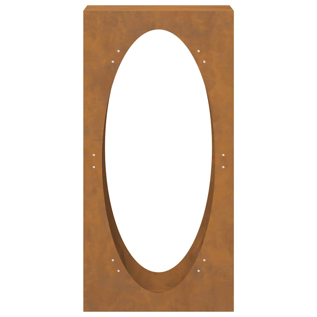 Rack de lenha 50x23x100 cm aço resistente às intempéries