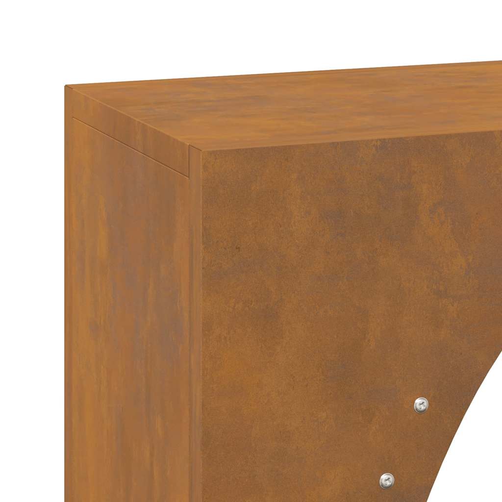 Rack de lenha 50x23x100 cm aço resistente às intempéries