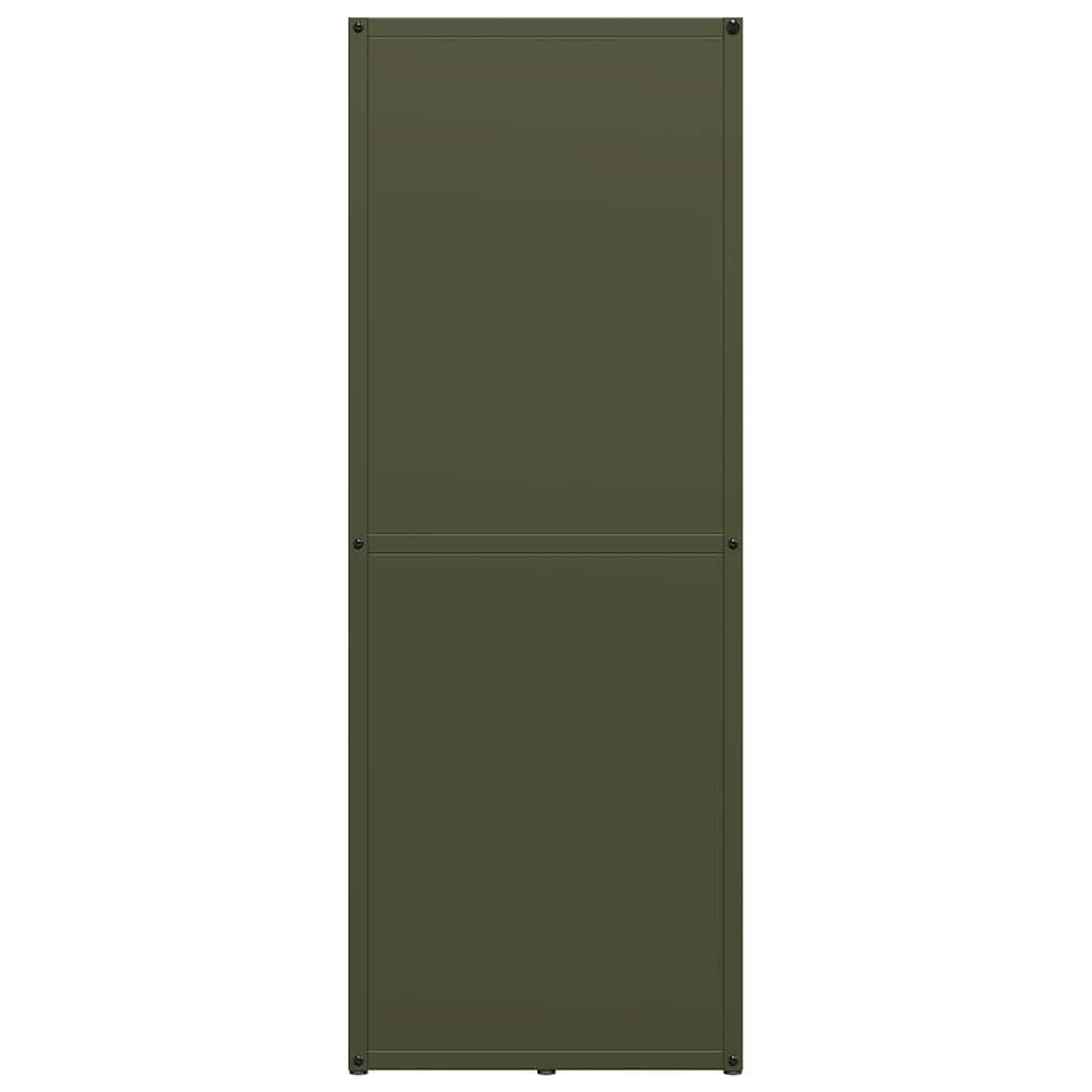 Suporte para lenha aço laminado a frio verde azeitona
