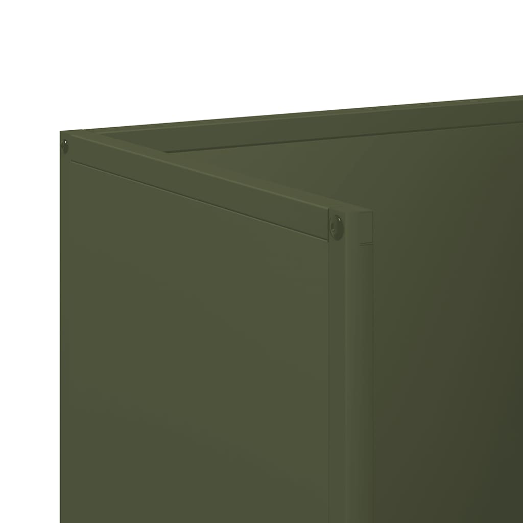 Suporte para lenha aço laminado a frio verde azeitona
