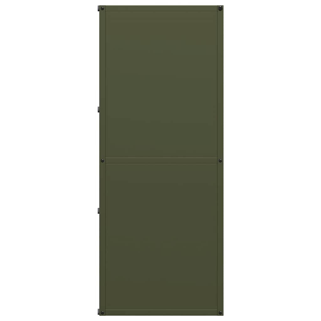 Suporte para lenha aço laminado a frio verde azeitona
