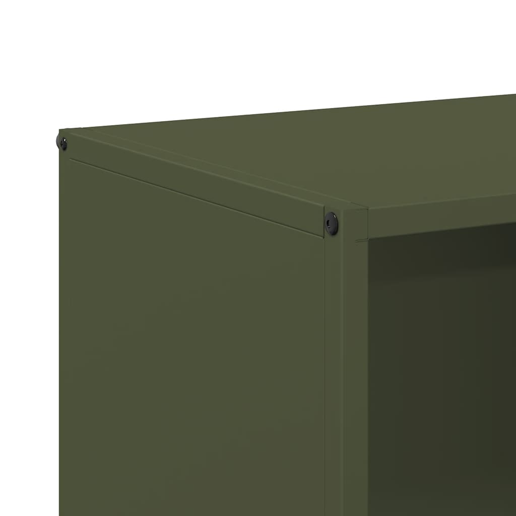 Suporte para lenha aço laminado a frio verde azeitona