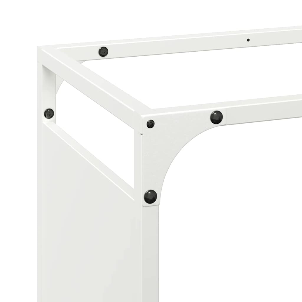 Suporte para lenha 60x28x65 cm aço laminado a frio branco