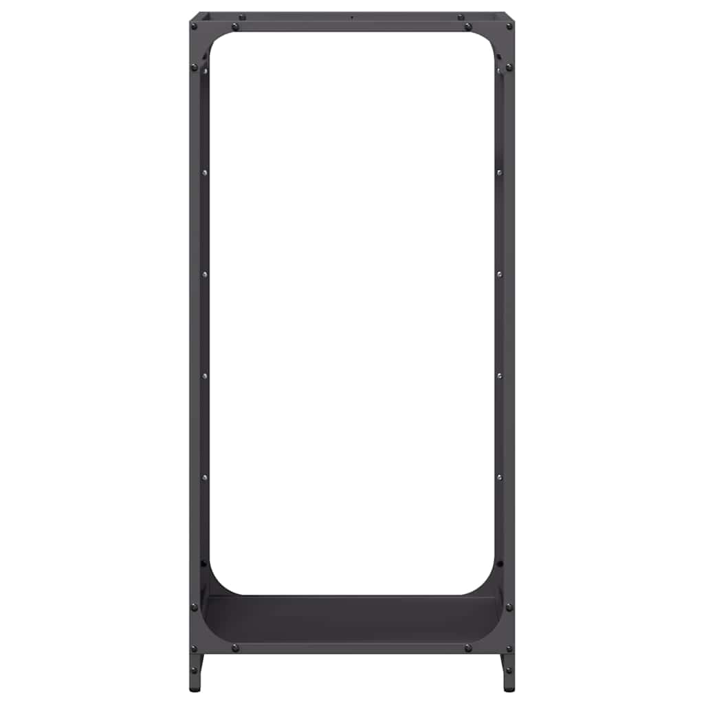 Suporte para lenha 44x28x90 cm aço laminado a frio preto