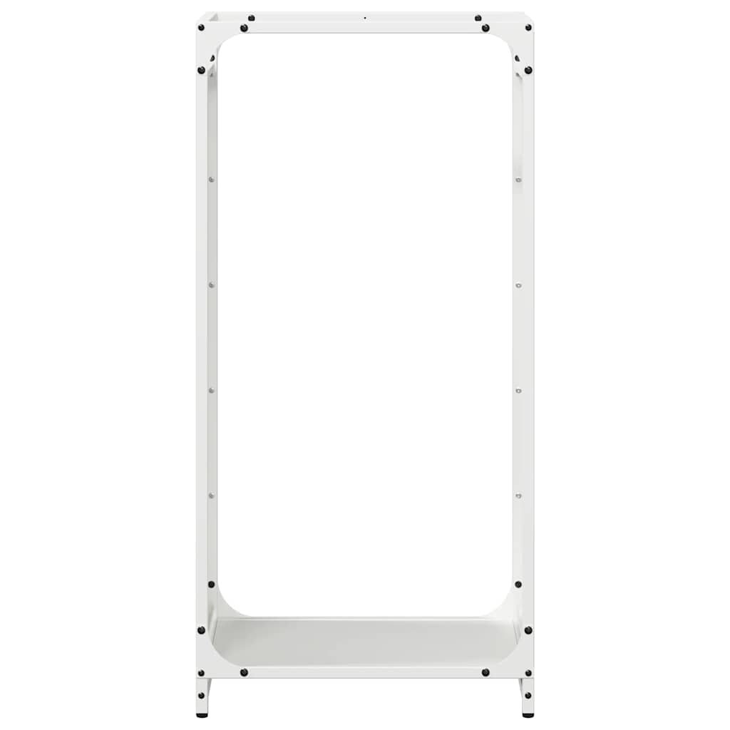 Suporte para lenha 44x28x90 cm aço laminado a frio branco