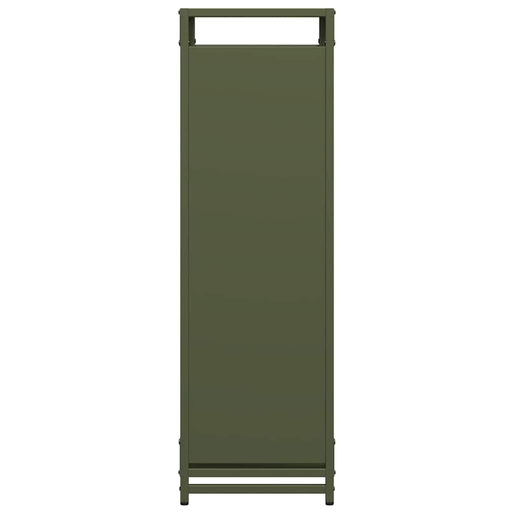 Suporte para lenha aço laminado a frio verde azeitona