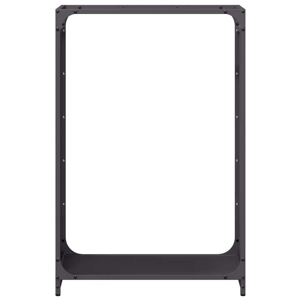Suporte para lenha 60x28x90 cm aço laminado a frio preto